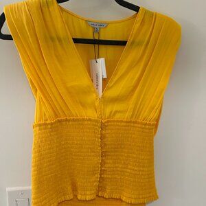 Nake Zebra Gold Blouse, Women's Size Medium